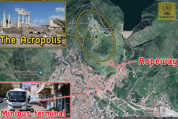 วิธีไป Bergama Acropolis